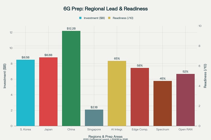 Road to 6G: Preparation Timeline and Regional Leadership