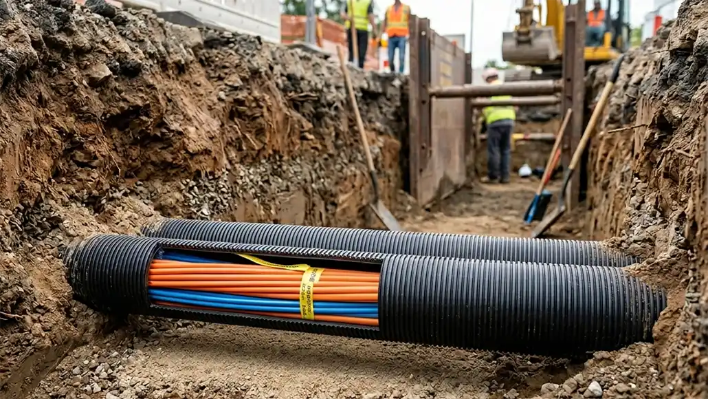 HDPE conduit telecom infrastructure