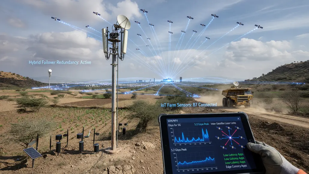 Satellite backhauls enabling scalable telecom operations