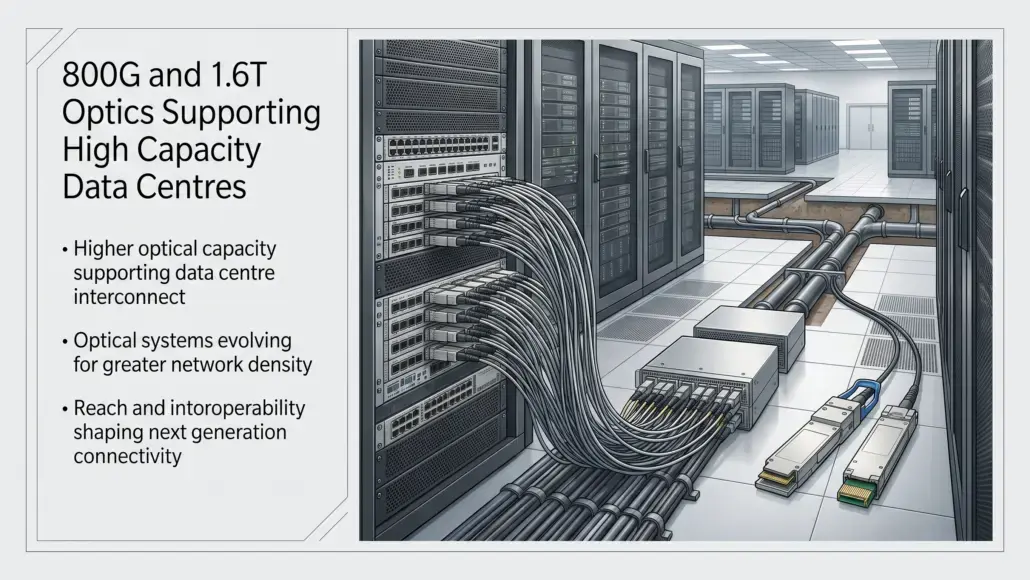 800G and 1.6T Optics Supporting High Capacity Data Centres