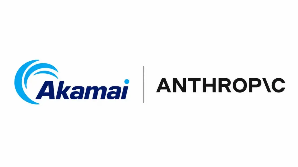 Akamai and Anthropic logos side by side with a vertical divider between them.