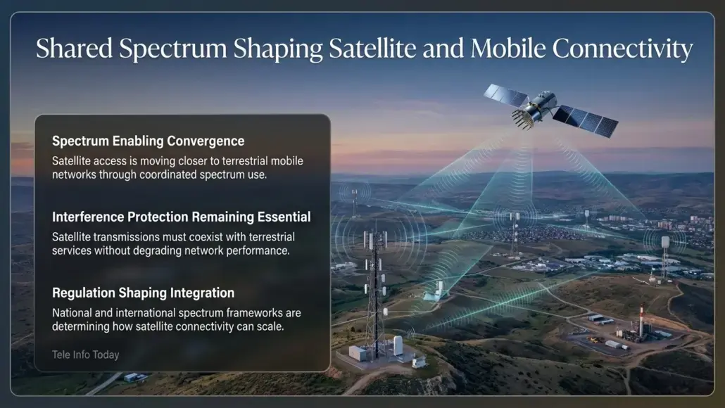 Shared Spectrum Shaping Satellite and Mobile Connectivity