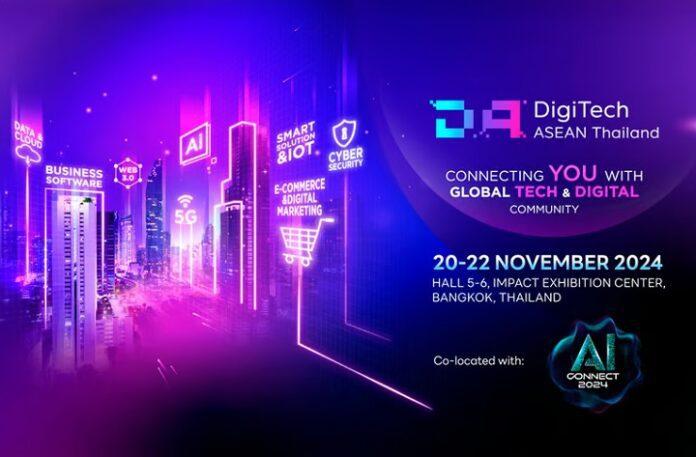 DigiTech ASEAN Thailand Expo 2024 and AI Connect 2024 at IMPACT Exhibition and Convention Centre, Bangkok, Thailand from 18th to 20th September 2024